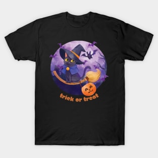 Halloween Cat Trick or Treat T-Shirt